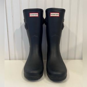 Hunter short refined B strap rain boots